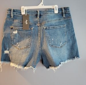Amalli Talli cutoff denim shorts